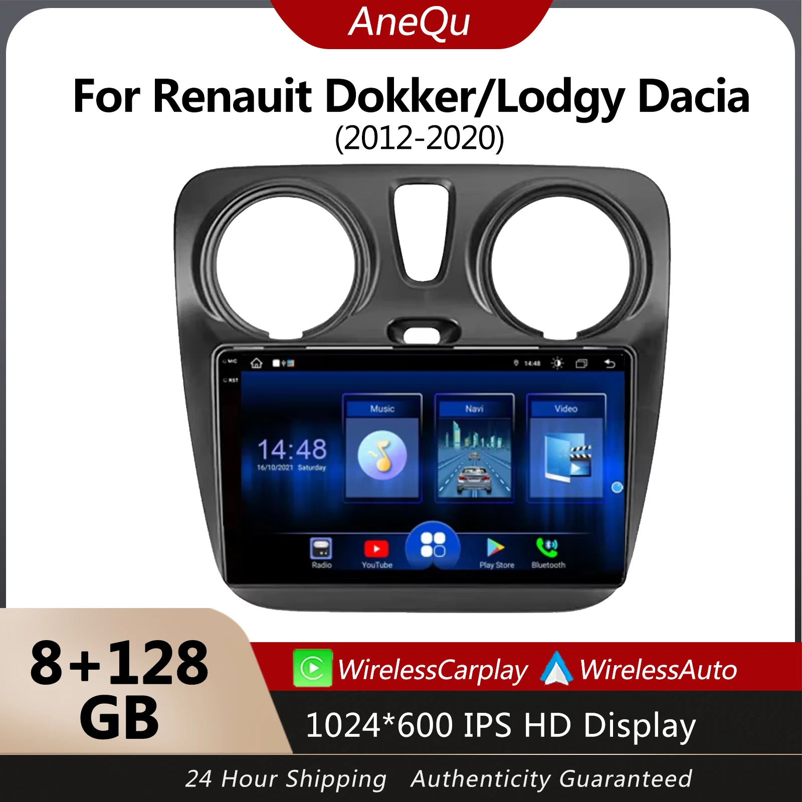 AneQu Android 13 Car Radio for Renault Dokker/Lodgy Dacia 2012 - 2020 Wireless CarPlay Car Multimedia Player GPS
AneQu Android 13 Car Radio for Renault Dokker/Lodgy Dacia 2012 - 2020 Wireless CarPlay Car Multimedia Player GPS