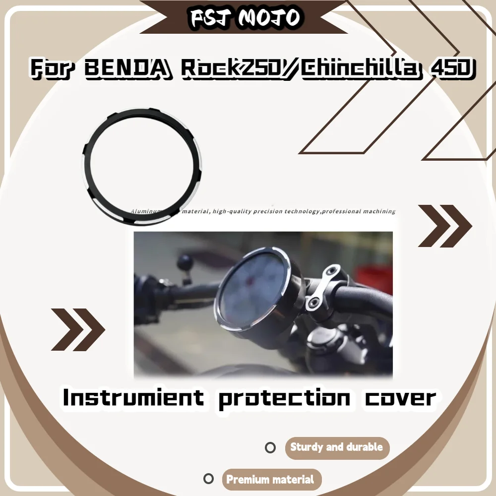 For Benda Rock250 Chinchilla450 Wear-resistant Instrument Guard Ring, Alloy Anti-knock Speedometer Shell Modified Bike Fittings
For Benda Rock250 Chinchilla450 Wear-resistant Instrument Guard Ring, Alloy Anti-knock Speedometer Shell Modified Bike Fittings