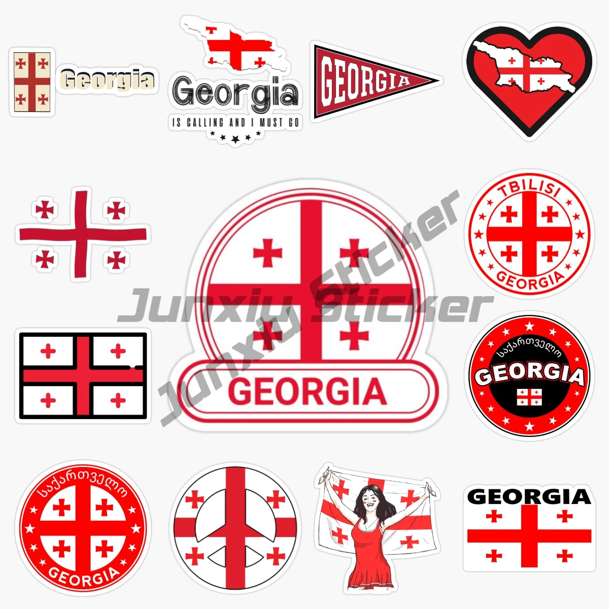Georgian Flag Car Sticker Laptop Motorcycle Vinyl Waterproof Creative Decal Car Accessories
Georgian Flag Car Sticker Laptop Motorcycle Vinyl Waterproof Creative Decal Car Accessories