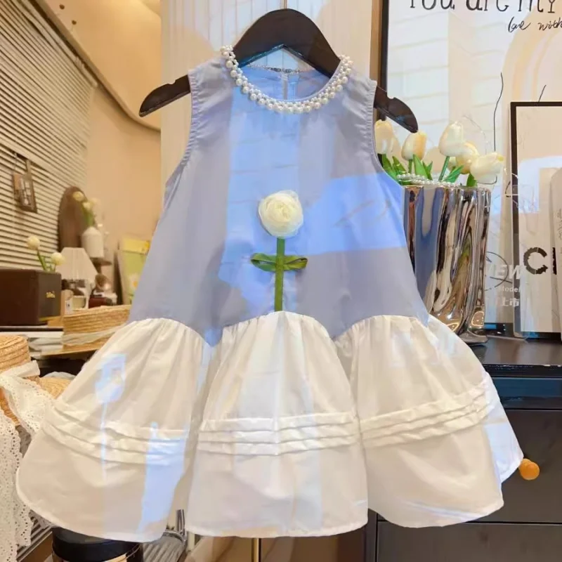 TOY-2025Girls' Summer New Dress Stylish Baby Girl Sweet Rose Sleeveless Vest Dress Princess Dress
TOY-2025Girls' Summer New Dress Stylish Baby Girl Sweet Rose Sleeveless Vest Dress Princess Dress