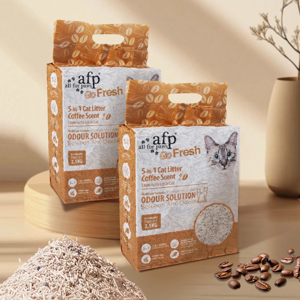 AFP Tofu Cat Litter With Coffee Flavor 5.5L For Each Pack Low Dust Quick Clumping Odor Control & Unscented Non-Toxic Coffee Scented Cat Litter
AFP Tofu Cat Litter With Coffee Flavor 5.5L For Each Pack Low Dust Quick Clumping Odor Control & Unscented Non-Toxic Coffee Scented Cat Litter
