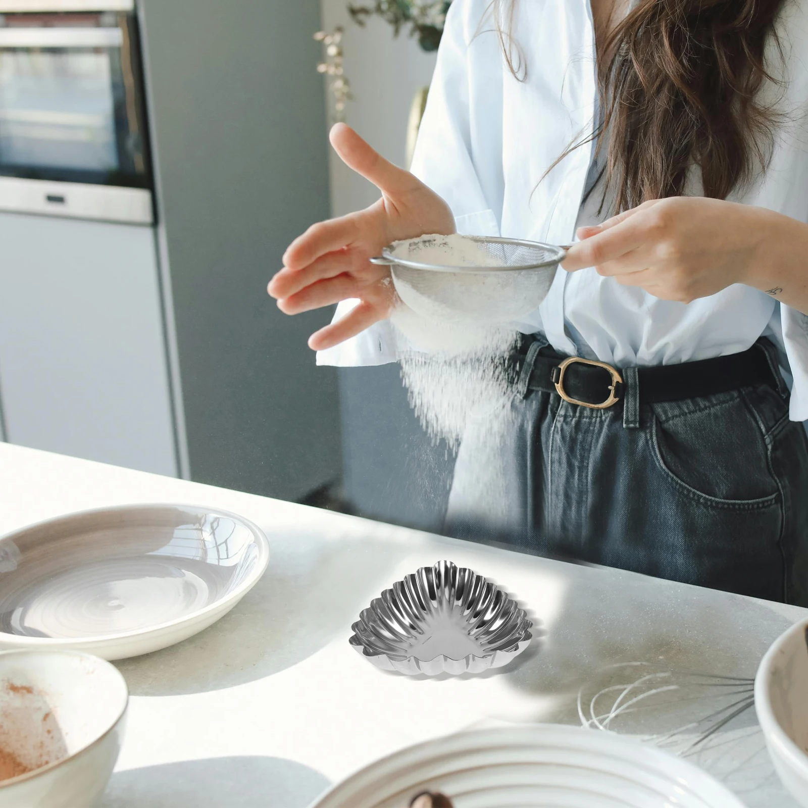 20 Pcs Cake Cup Mold Egg Tart Baking Tray Mini Stainless Steel Muffin Pan Pie Molds Heat Resistant Kitchen Tools
20 Pcs Cake Cup Mold Egg Tart Baking Tray Mini Stainless Steel Muffin Pan Pie Molds Heat Resistant Kitchen Tools