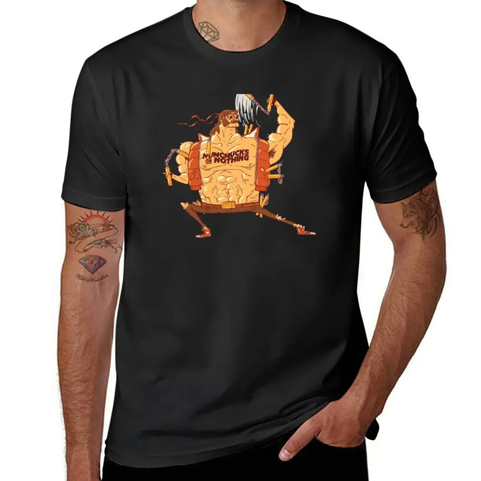 Nunchucks or Nothing T-Shirt anime anime shirt vintage t shirts Short sleeve tee Men's clothing
Nunchucks or Nothing T-Shirt anime anime shirt vintage t shirts Short sleeve tee Men's clothing