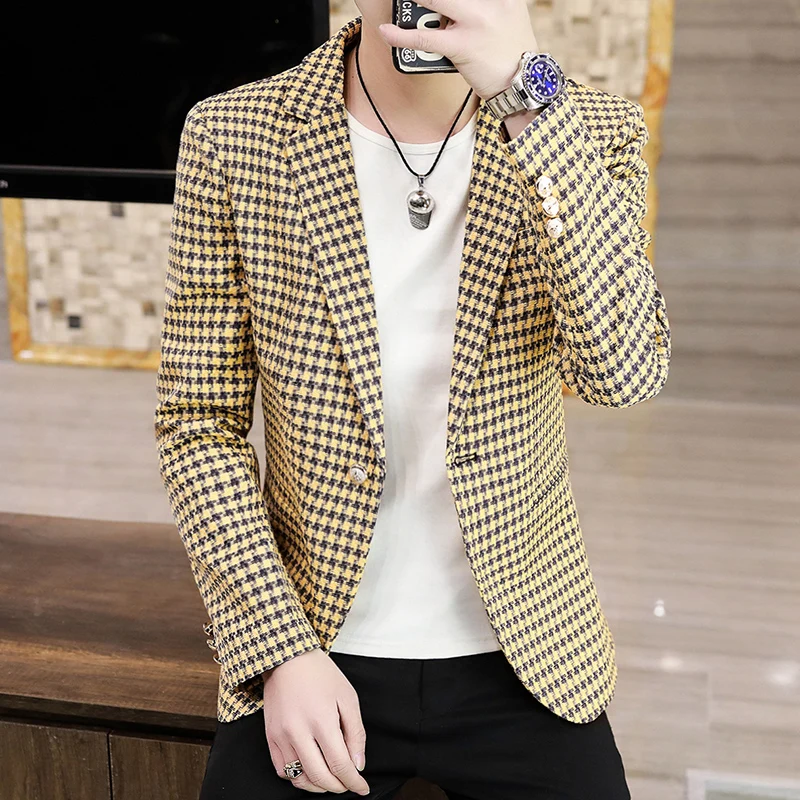 High-quality spring and autumn men's fashionable and stylish casual suits, business formal wear, professional wear, small suits,
High-quality spring and autumn men's fashionable and stylish casual suits, business formal wear, professional wear, small suits,