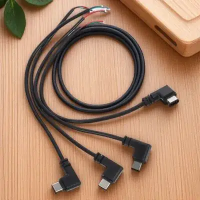 4Pcs USB Data Cable 90 Degree Right Angle Plug Type C to 4 Pin Bare Wire Open End for Fast Charging Data Sync DIY Replacement
4Pcs USB Data Cable 90 Degree Right Angle Plug Type C to 4 Pin Bare Wire Open End for Fast Charging Data Sync DIY Replacement