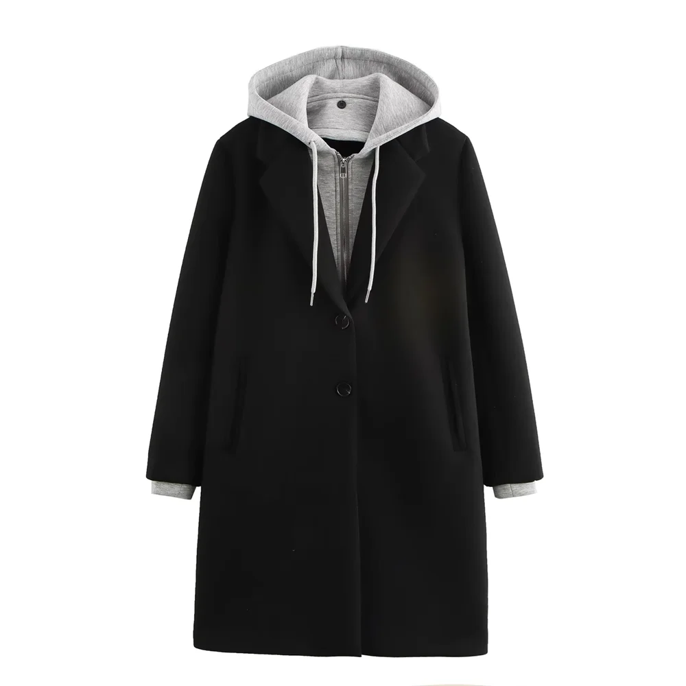 BM&MD&ZA 2024 Autumn New Women's Clothing Style Commuting Simple Leisure Detachable Hooded Splicing Long Sleeve Coat Coat
BM&MD&ZA 2024 Autumn New Women's Clothing Style Commuting Simple Leisure Detachable Hooded Splicing Long Sleeve Coat Coat