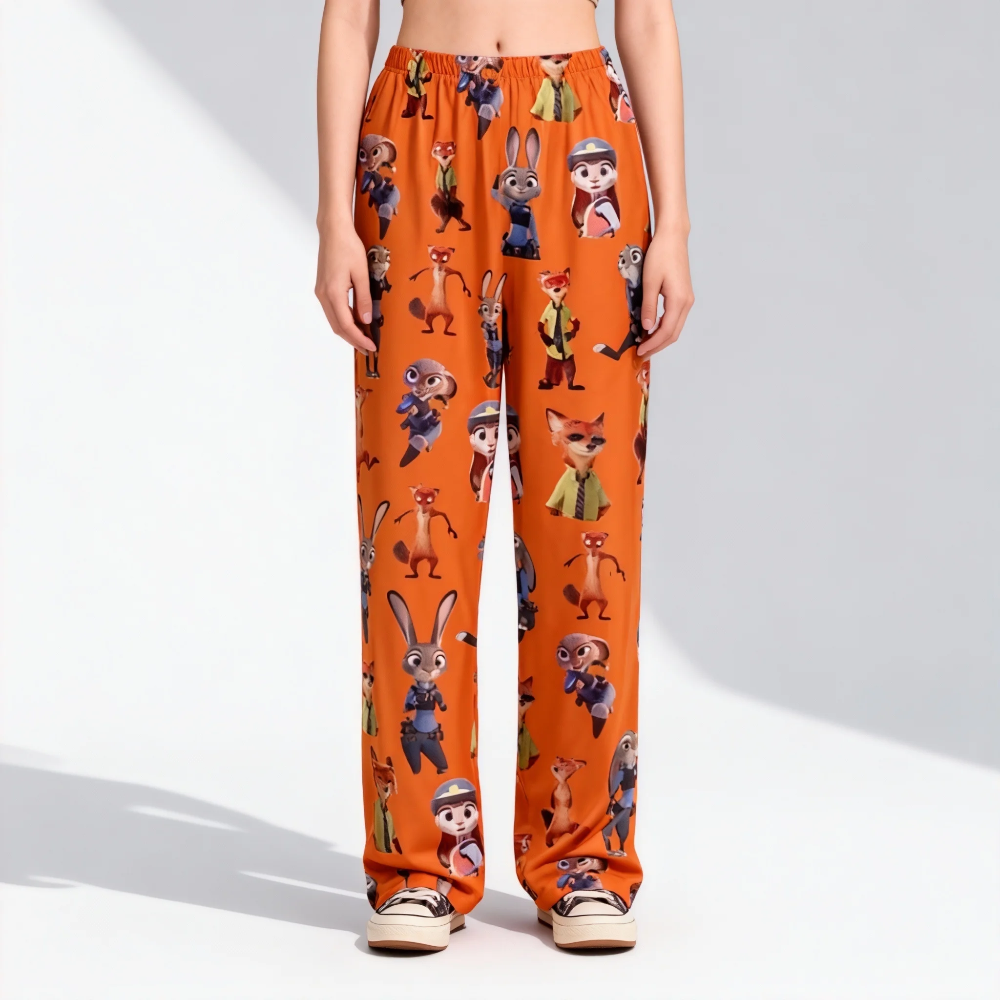 Новая серия Disney Zootopia, модные уличные спальные брюки, весенне-осенние прямые брюки для пар, взрослых и детей
Новая серия Disney Zootopia, модные уличные спальные брюки, весенне-осенние прямые брюки для пар, взрослых и детей