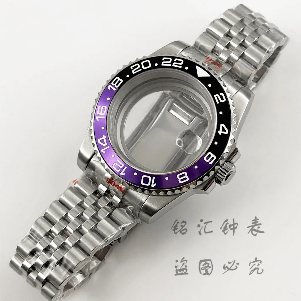 40MM SUB GMT Watch Case Solid Bracelet Glide Lock Clasp Fit NH34 NH35 NH36 NH38 NH70 ETA2824 PT5000 Movement 120 Clicks Bezel
40MM SUB GMT Watch Case Solid Bracelet Glide Lock Clasp Fit NH34 NH35 NH36 NH38 NH70 ETA2824 PT5000 Movement 120 Clicks Bezel