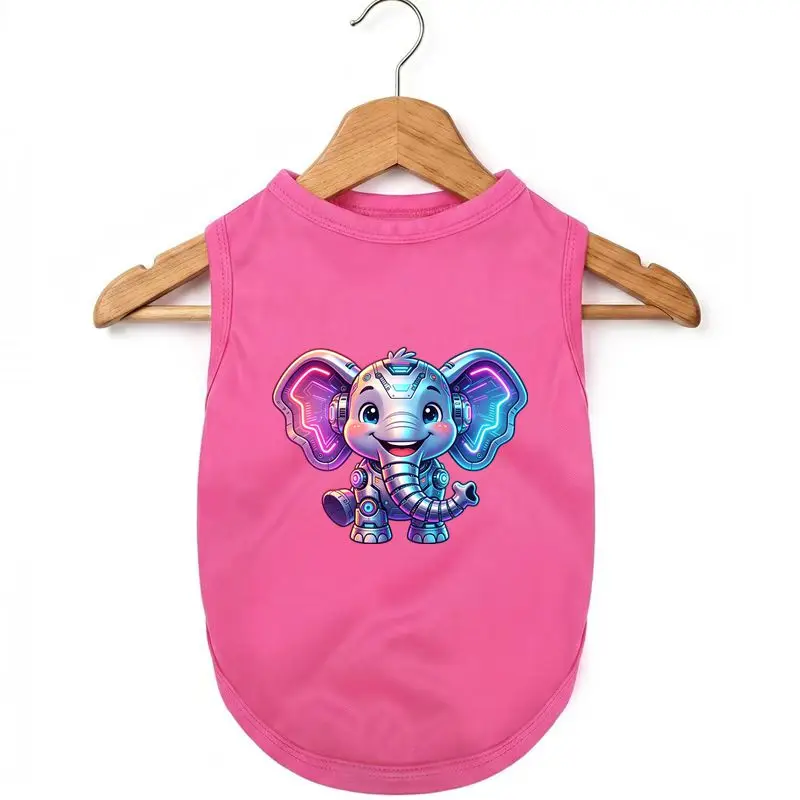Cute Robot Elephant Dog Vest, Summer Breathable Cooling, Pet Summer Clothes
Cute Robot Elephant Dog Vest, Summer Breathable Cooling, Pet Summer Clothes