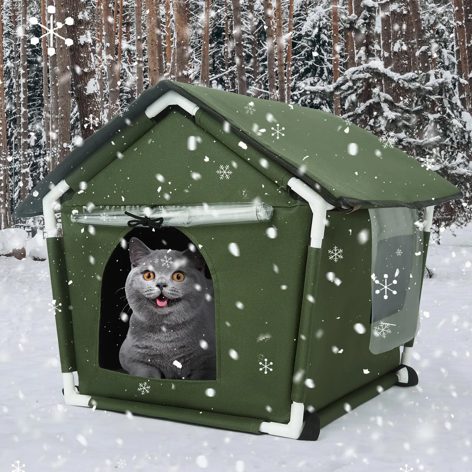 Waterproof Outdoor Pet House Cat Nest Tent Cabin Pet Bed Tent Cat Kennel Portable Travel Nest Pet Carrier Foldable
Waterproof Outdoor Pet House Cat Nest Tent Cabin Pet Bed Tent Cat Kennel Portable Travel Nest Pet Carrier Foldable