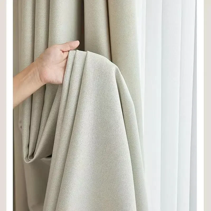 Customized Size Cotton Linen Thickened Full Blackout Heat Insulation Sun Protection Curtains for Home Nordic Style Living Room
Customized Size Cotton Linen Thickened Full Blackout Heat Insulation Sun Protection Curtains for Home Nordic Style Living Room