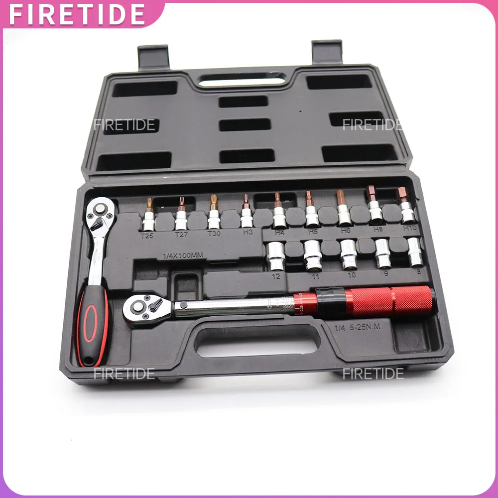 2-10 NM Motorcycle Spoke Wrench Set Spoke Torque Wrench Steel Torque Wheel Spoke Spanner With Storage Box, 5.0-6.8Mm
2-10 NM Motorcycle Spoke Wrench Set Spoke Torque Wrench Steel Torque Wheel Spoke Spanner With Storage Box, 5.0-6.8Mm