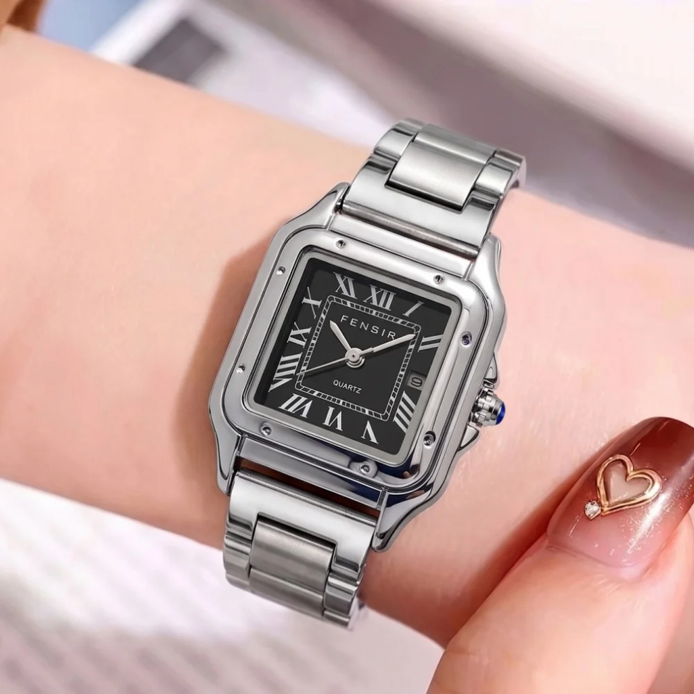 A Birthday Gift for Your Girlfriend: a Light Luxury Square Quartz Watch for Women, Waterproof with Calendar, Stainless Steel Strap, Roman Numeral Dial, Simple and Versatile for Daily Commuting, a Niche High-End Watch for Women, Suitable for Both Workplace
A Birthday Gift for Your Girlfriend: a Light Luxury Square Quartz Watch for Women, Waterproof with Calendar, Stainless Steel Strap, Roman Numeral Dial, Simple and Versatile for Daily Commuting, a Niche High-End Watch for Women, Suitable for Both Workplace