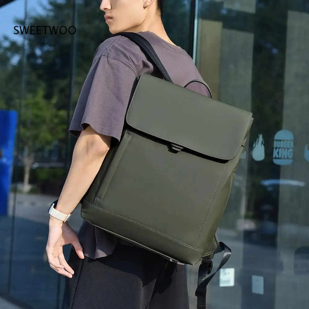 Unisex Minimalist-Style Solid-Color Waterproof-Pu Flap-Closure Large-Capacity Backpack
Unisex Minimalist-Style Solid-Color Waterproof-Pu Flap-Closure Large-Capacity Backpack