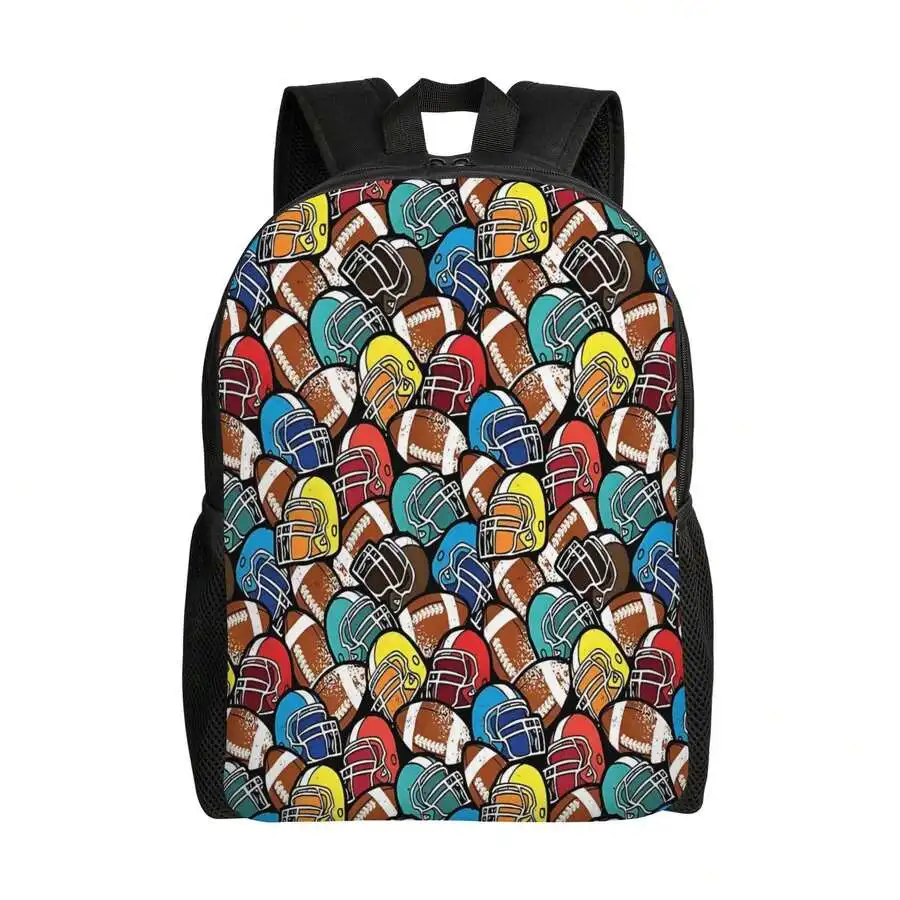 American Football Pattern Printed Lightweight Backpack Adjustable Shoulder Straps Casual Travel Commuting Bag Unisex
American Football Pattern Printed Lightweight Backpack Adjustable Shoulder Straps Casual Travel Commuting Bag Unisex