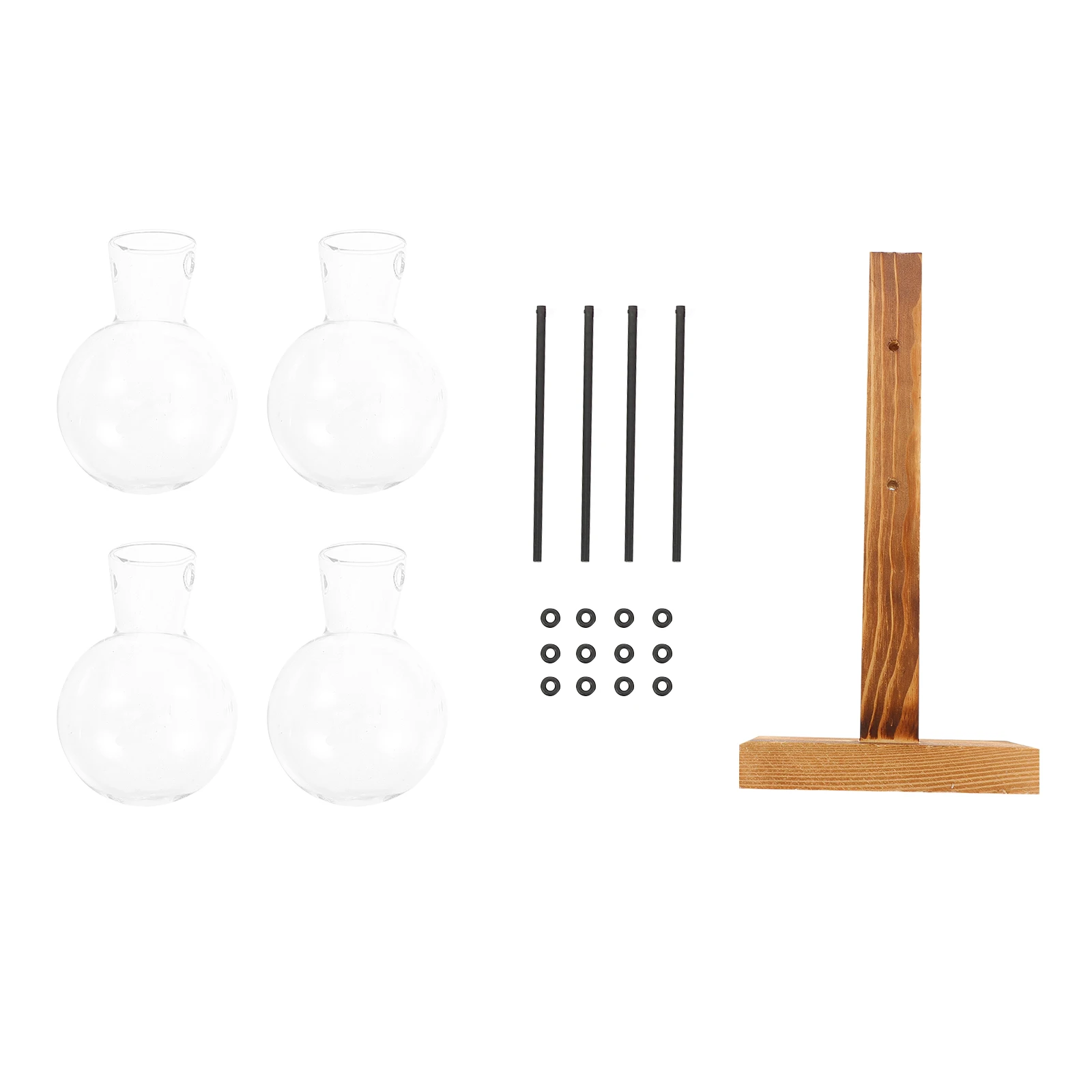 Water Cultivation Glass Vase Wooden Stand Desktop Hydroponic Planter For Home Office Decor Clear Flower Container Tabletop
Water Cultivation Glass Vase Wooden Stand Desktop Hydroponic Planter For Home Office Decor Clear Flower Container Tabletop