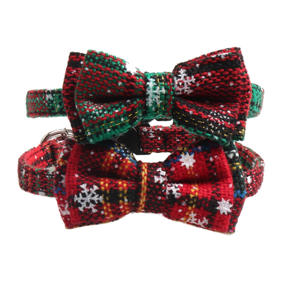 2 Pcs Pet Holiday Collar Adjustable Bow Knot Christmas Cat Necklace Premium Material
2 Pcs Pet Holiday Collar Adjustable Bow Knot Christmas Cat Necklace Premium Material