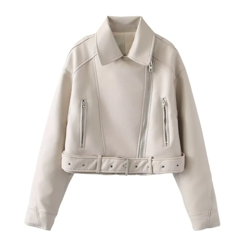 HipSeam Women Leather Jacket With Belt Long Sleeve Lady Autumn Button Turn Down Collar Casual Simple Female Chic Jacket
HipSeam Women Leather Jacket With Belt Long Sleeve Lady Autumn Button Turn Down Collar Casual Simple Female Chic Jacket