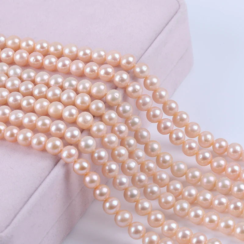 High Quality 7.5-8mm Natural Pink Sweet Color Perfect Round Freshwater Pearl Strand International Size for Wedding Jewelry
High Quality 7.5-8mm Natural Pink Sweet Color Perfect Round Freshwater Pearl Strand International Size for Wedding Jewelry