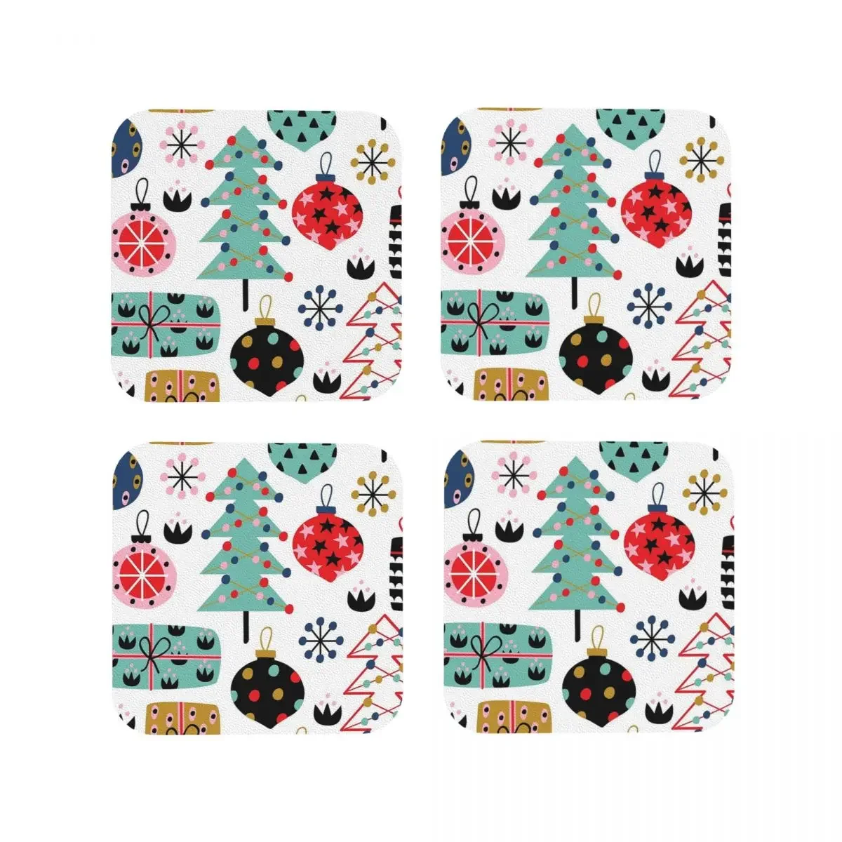 Merry And Bright Coasters Coffee Mats Set of 4 Placemats Cup Tableware Decoration & Accessories Pads for Home Kitchen Dining Bar
Merry And Bright Coasters Coffee Mats Set of 4 Placemats Cup Tableware Decoration & Accessories Pads for Home Kitchen Dining Bar