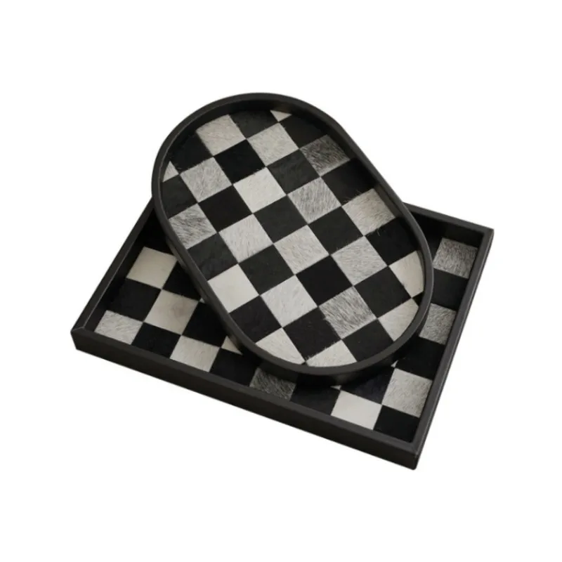 Modern horsehair hardware chessboard tray, hotel model room tray, home chessboard tray ornament
Modern horsehair hardware chessboard tray, hotel model room tray, home chessboard tray ornament