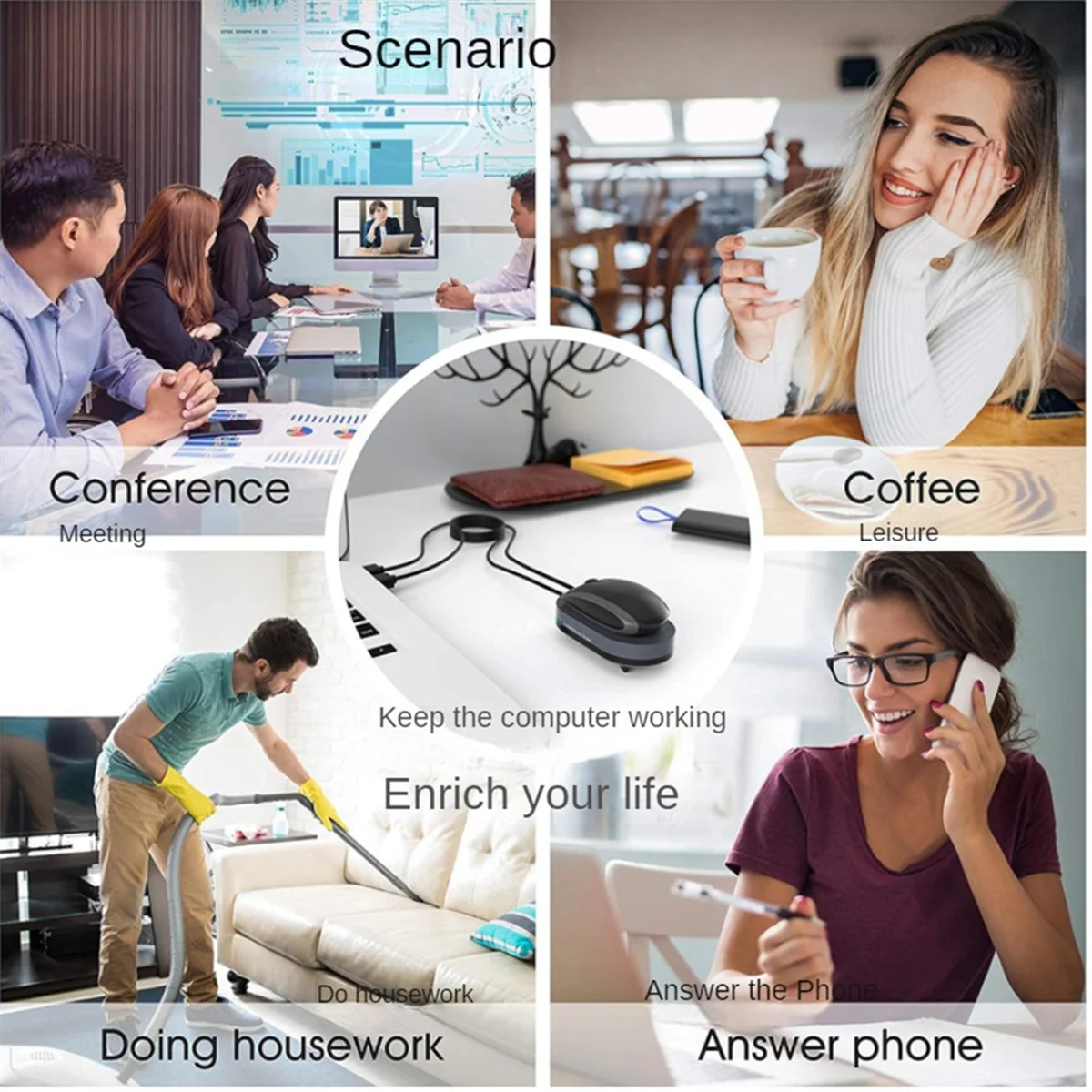 Новый Mouse Mover Необнаружимый Mouse Jiggler Автоматическое движение Анти-Спящий Симулятор движения мыши для пробуждения компьютера Синий
Новый Mouse Mover Необнаружимый Mouse Jiggler Автоматическое движение Анти-Спящий Симулятор движения мыши для пробуждения компьютера Синий