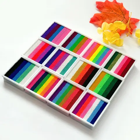 Pintura corporal facial activada por agua, arcoíris que brilla en la oscuridad, neón fluorescente para mascarada, Halloween, Navidad, Festival de Música