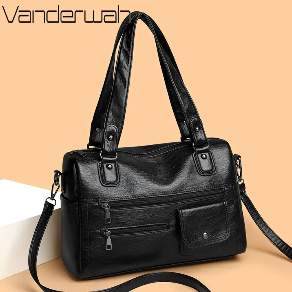 Women Chic Hobo Bag Adjustable Strap PU Leather Fashion Sling Solid Color Multi Pocket Tote Bag Large Capacity Messenger Bag
Women Chic Hobo Bag Adjustable Strap PU Leather Fashion Sling Solid Color Multi Pocket Tote Bag Large Capacity Messenger Bag
