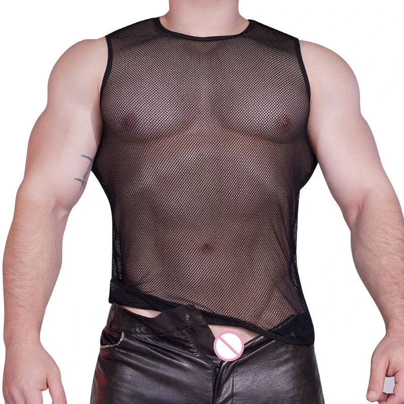 Men Transparent Shirts Breathable Hollow Muscles Sleeveless Undershirt Mesh Tank Tops Wrestling Fitness Bodybuilding Vest
Men Transparent Shirts Breathable Hollow Muscles Sleeveless Undershirt Mesh Tank Tops Wrestling Fitness Bodybuilding Vest