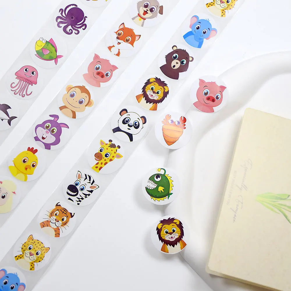 100-500pcs Cartoon Farm Zoo Animals Stickers Decoration Reward DIY Stickers Scrapbook Skateboard Round Sealing Label
100-500pcs Cartoon Farm Zoo Animals Stickers Decoration Reward DIY Stickers Scrapbook Skateboard Round Sealing Label