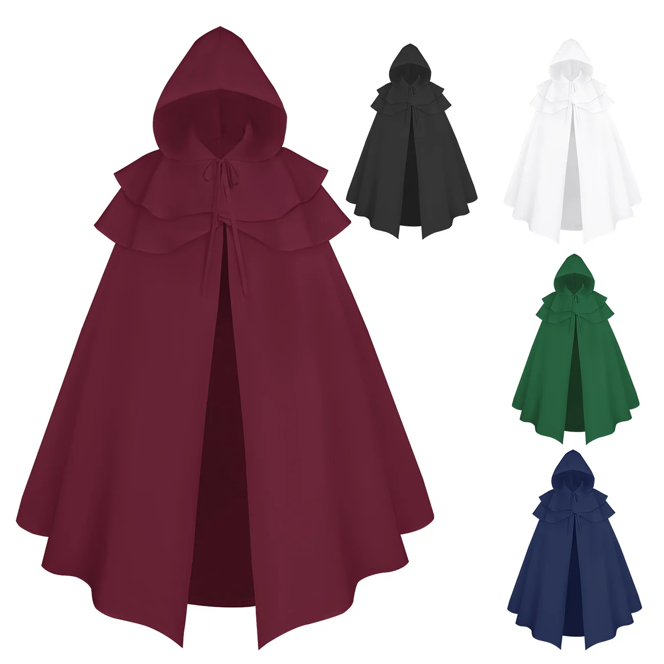 Halloween Medieval Stage Performance Costume Assassin's Cosplay Hooded Witch Doctor 5 Colors Robe Cape Women's Fashion
Halloween Medieval Stage Performance Costume Assassin's Cosplay Hooded Witch Doctor 5 Colors Robe Cape Women's Fashion
