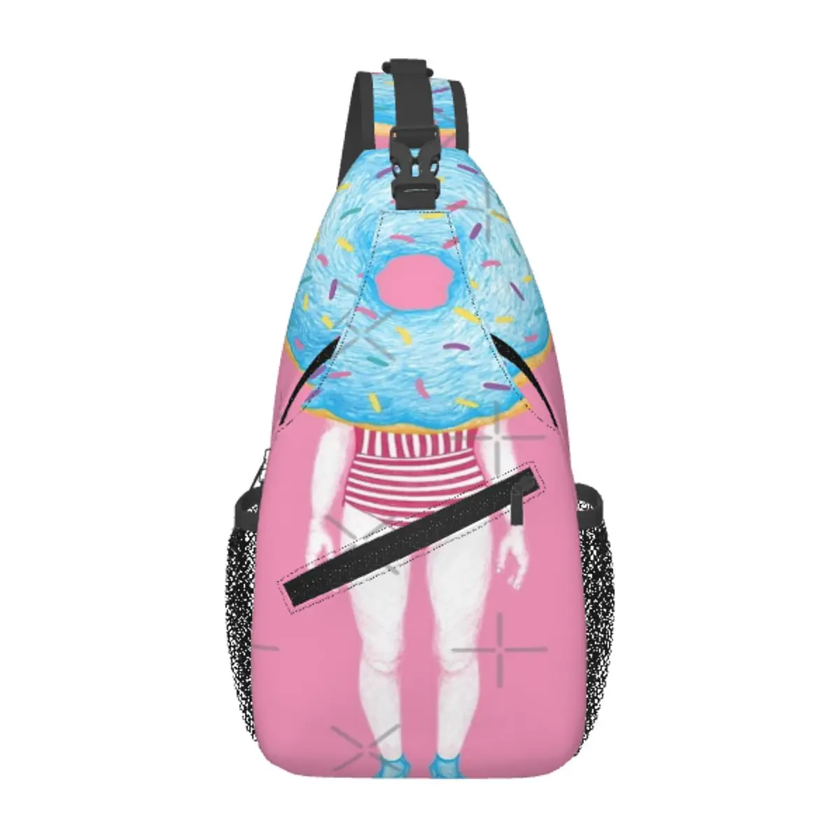 The Summer Treats Blue Doughnut Chest Bag Trendy Large capacity Travel Cross chest bag Customizable
The Summer Treats Blue Doughnut Chest Bag Trendy Large capacity Travel Cross chest bag Customizable