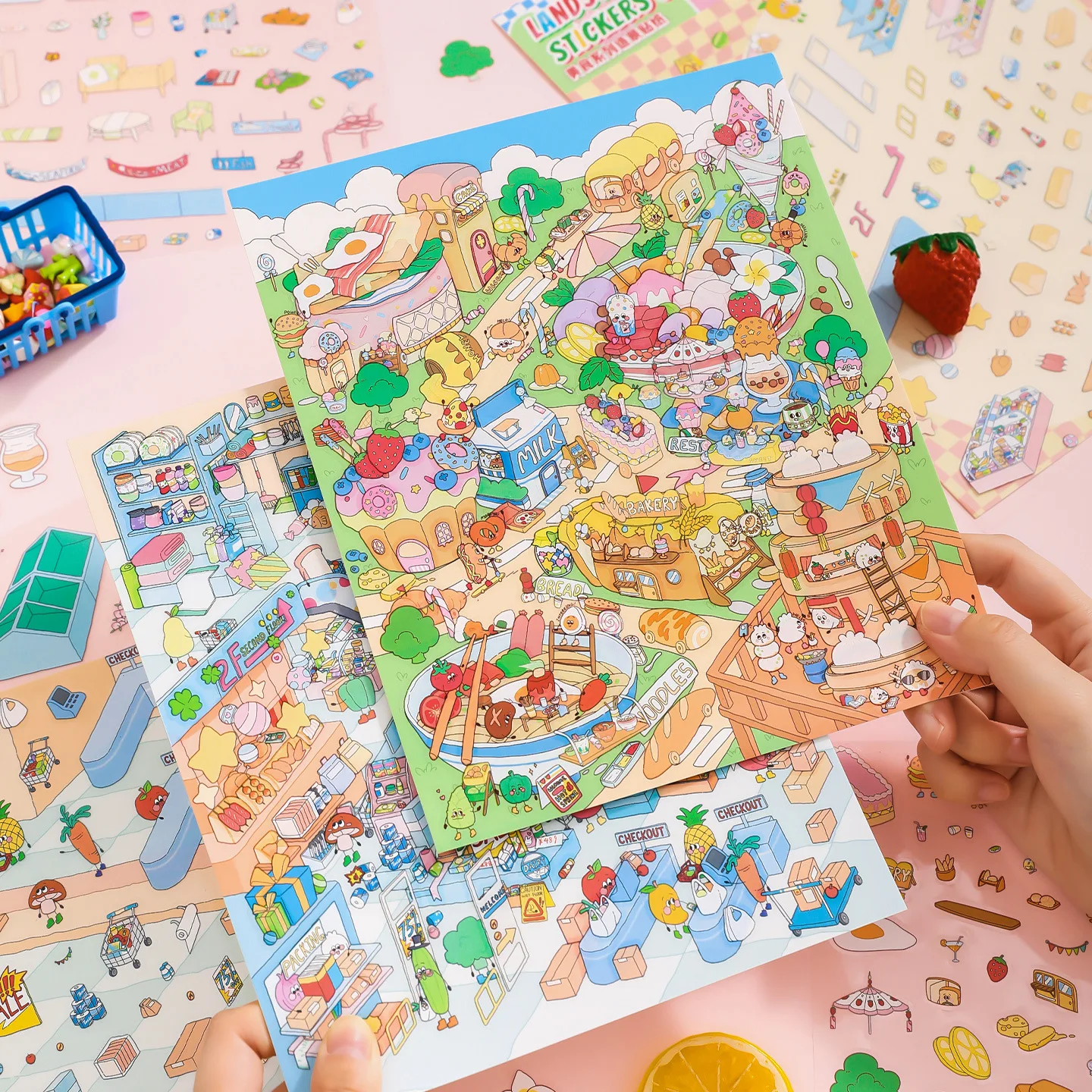 4pcs/bag Miniature Scene Sticker – Korean-style food-themed creative diorama stickers – DIY stress-relief bullet journal gifts
4pcs/bag Miniature Scene Sticker – Korean-style food-themed creative diorama stickers – DIY stress-relief bullet journal gifts