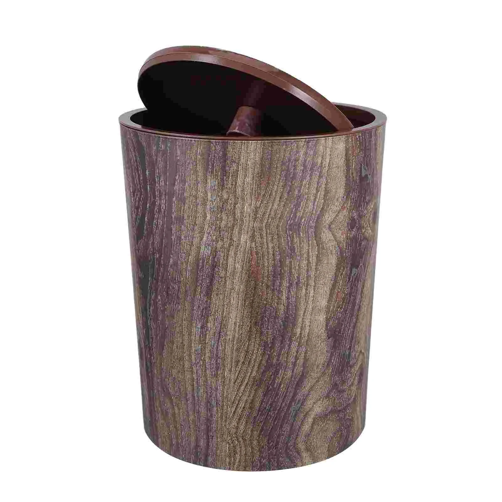 Retro Wood Grain Trash Can With Swing Lid For Kitchen Bedroom Office And Bathroom Small Covered Garbage Bin For Home Use
Retro Wood Grain Trash Can With Swing Lid For Kitchen Bedroom Office And Bathroom Small Covered Garbage Bin For Home Use