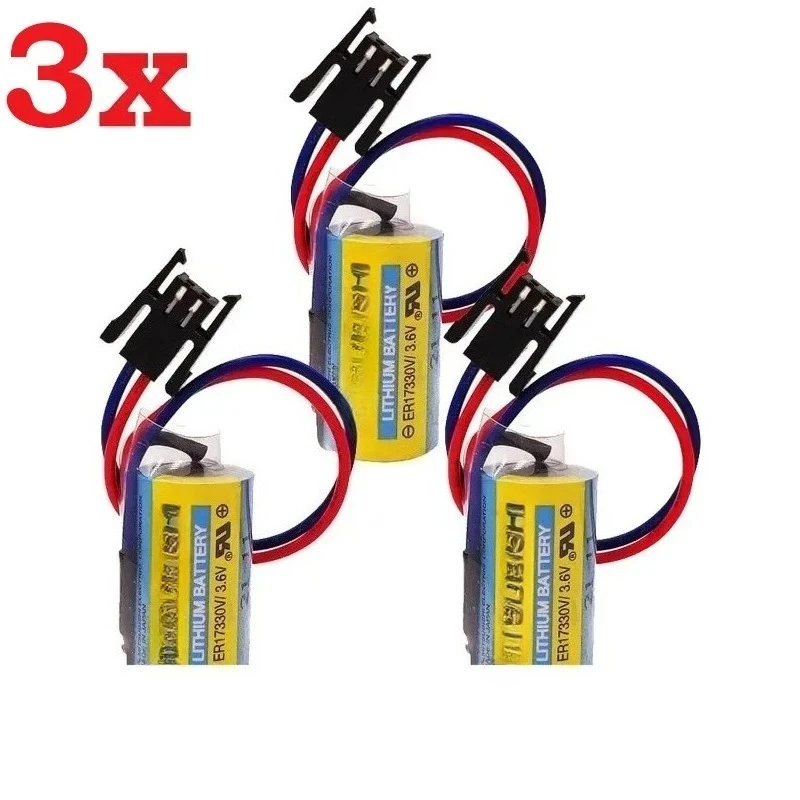 3 Pieces ER17330V/3.6V 1700mAh MR-BAT A6BAT Programmable Programmable Batteries with Plug -
3 Pieces ER17330V/3.6V 1700mAh MR-BAT A6BAT Programmable Programmable Batteries with Plug -
