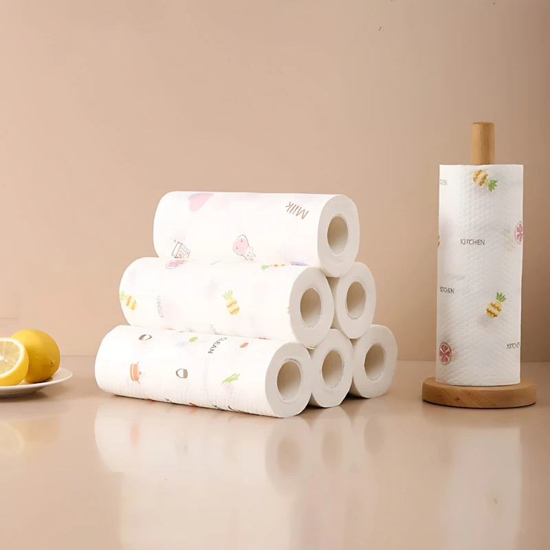 Disposable Paper Towel Roll 25x11x11cm, 1-Ply Kitchen Towel with Print, 1 Roll Paper Towels for Cleaning Wiping, 1PC
Disposable Paper Towel Roll 25x11x11cm, 1-Ply Kitchen Towel with Print, 1 Roll Paper Towels for Cleaning Wiping, 1PC