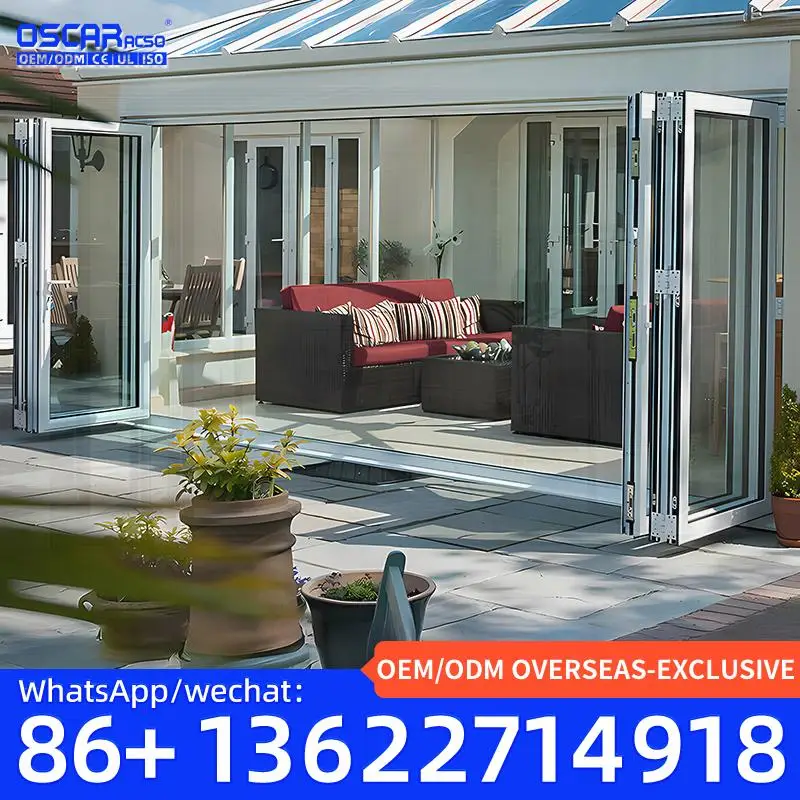 New Arrival Soundproof Accordion Foldable Exterior Doors Double Fold Sliding Doors for Home Office Garage
New Arrival Soundproof Accordion Foldable Exterior Doors Double Fold Sliding Doors for Home Office Garage