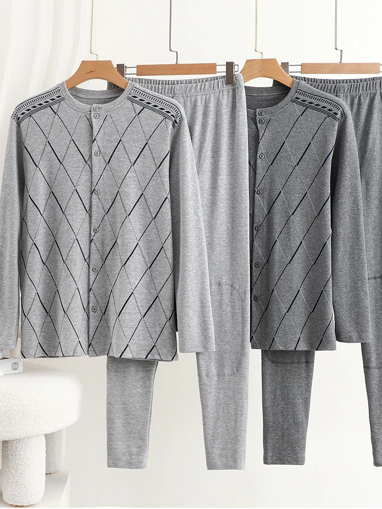 Thiened Winter Home Clothes Set for Men with Long Pants Open Cardigan Spwear Set Large Size Loose Comfortable Home Clothes
Thiened Winter Home Clothes Set for Men with Long Pants Open Cardigan Spwear Set Large Size Loose Comfortable Home Clothes