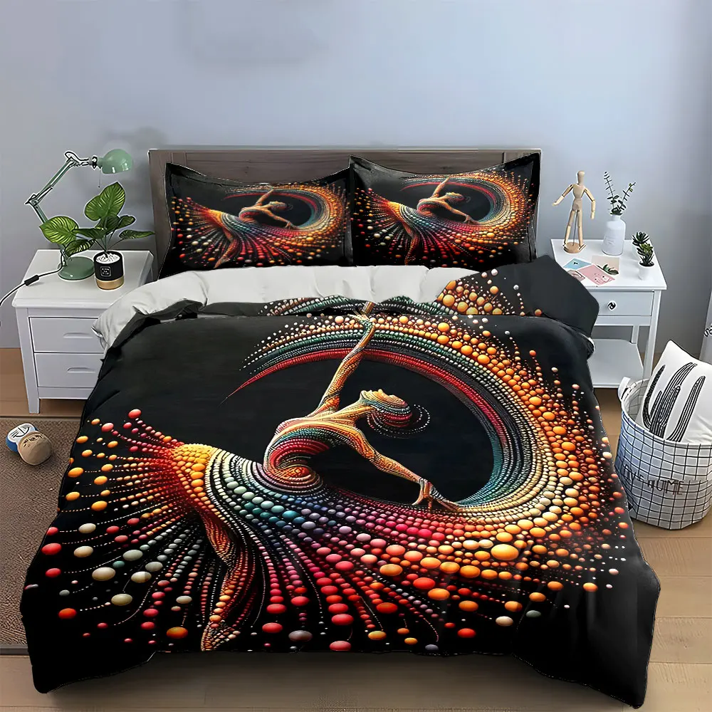 Colorful Artistic Dancer Decor Set Bedding Set with 1 Duvet Cover 2 Pillowcases Single Double King Queen, Gift
Colorful Artistic Dancer Decor Set Bedding Set with 1 Duvet Cover 2 Pillowcases Single Double King Queen, Gift