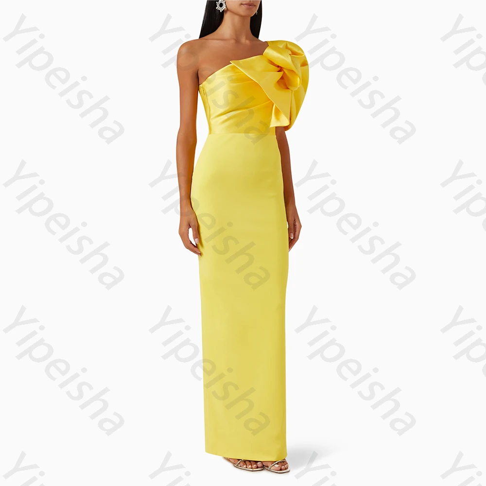 Elegant Evening Dresses Sexy One Shoulder Sheath/Column Prom Gowns Maxi Bow Cap Sleeves High Quality for Women dress Customized
Elegant Evening Dresses Sexy One Shoulder Sheath/Column Prom Gowns Maxi Bow Cap Sleeves High Quality for Women dress Customized