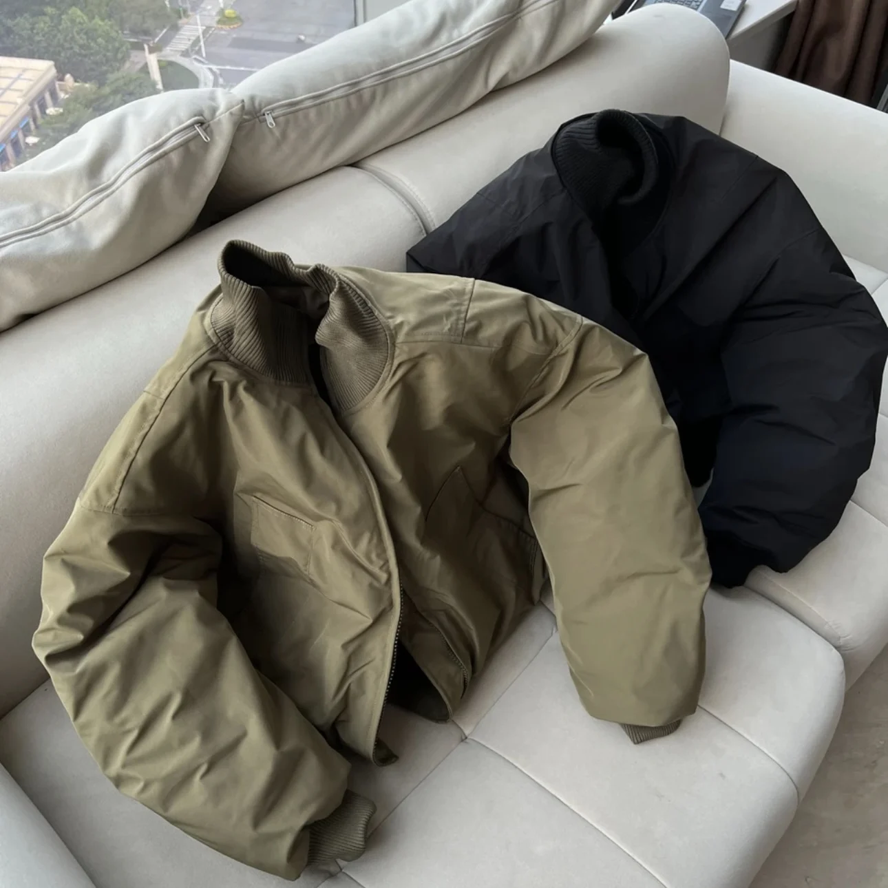 Loose Fit MA Bomber Jaet Men's Winter Cotton Flight Suit Basic Sle Zipper Closure Casual Warmth Thiened Long Sve Coat
Loose Fit MA Bomber Jaet Men's Winter Cotton Flight Suit Basic Sle Zipper Closure Casual Warmth Thiened Long Sve Coat