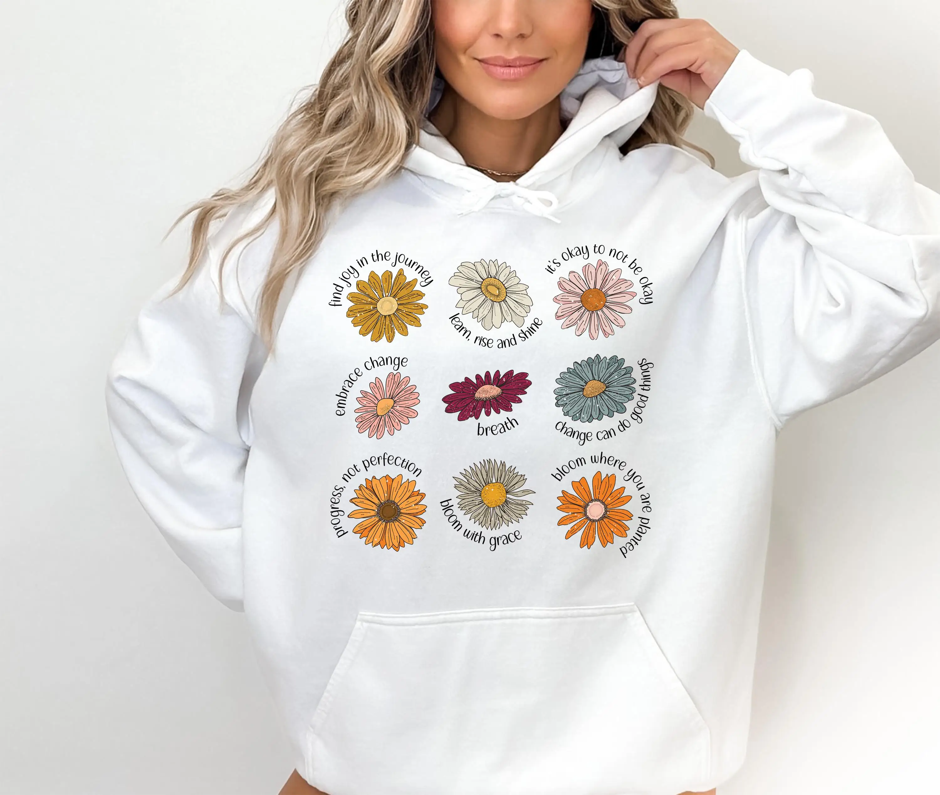 Retro Flower Saying Hoodie Women Long Sleeve Sweatshirt Pullover Tops Unisex Fashion Autumn and Winter Clothing Streetwear
Retro Flower Saying Hoodie Women Long Sleeve Sweatshirt Pullover Tops Unisex Fashion Autumn and Winter Clothing Streetwear