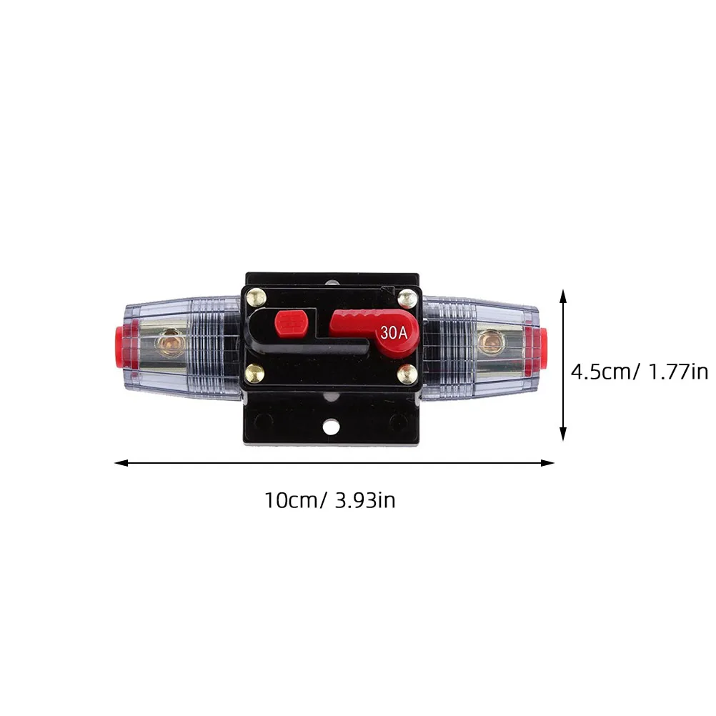 12 V-24V Car Circuit Breaker Manual Reset Fuse Holder Fuseholder Inline Auto Black Audio
12 V-24V Car Circuit Breaker Manual Reset Fuse Holder Fuseholder Inline Auto Black Audio