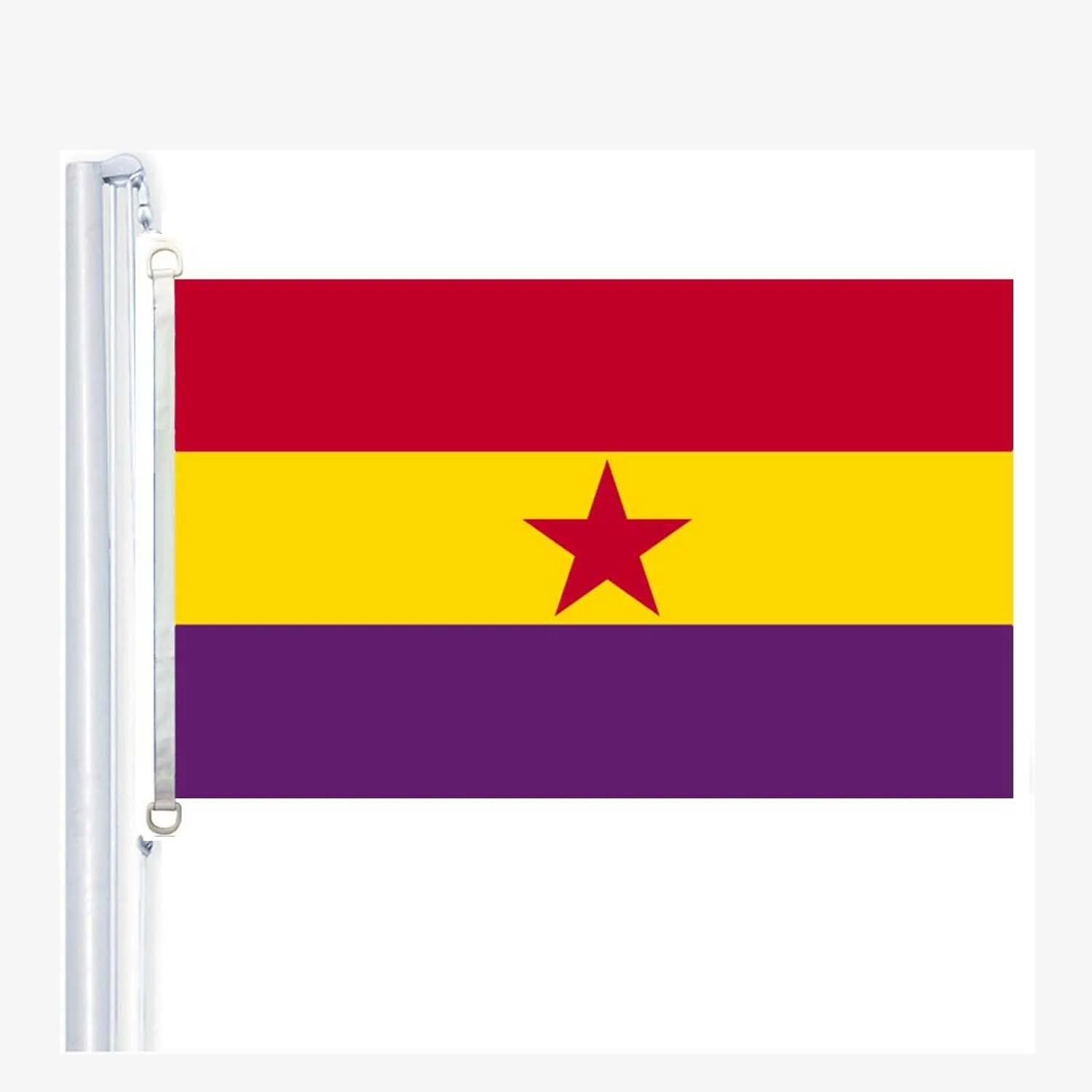 Espagnol républicain Etoile rouge flag,90*150CM ,100% polyester, banner,Digital Printing
Espagnol républicain Etoile rouge flag,90*150CM ,100% polyester, banner,Digital Printing