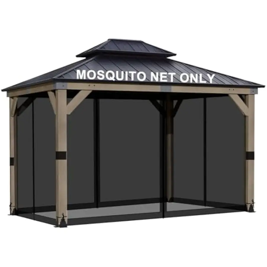BPS 10' x 12' Gazebo Universal Mosquito Netting Screen Replacement, 4-Panel Mesh Screen Walls with Double Zippers for Outdoor Pa
BPS 10' x 12' Gazebo Universal Mosquito Netting Screen Replacement, 4-Panel Mesh Screen Walls with Double Zippers for Outdoor Pa