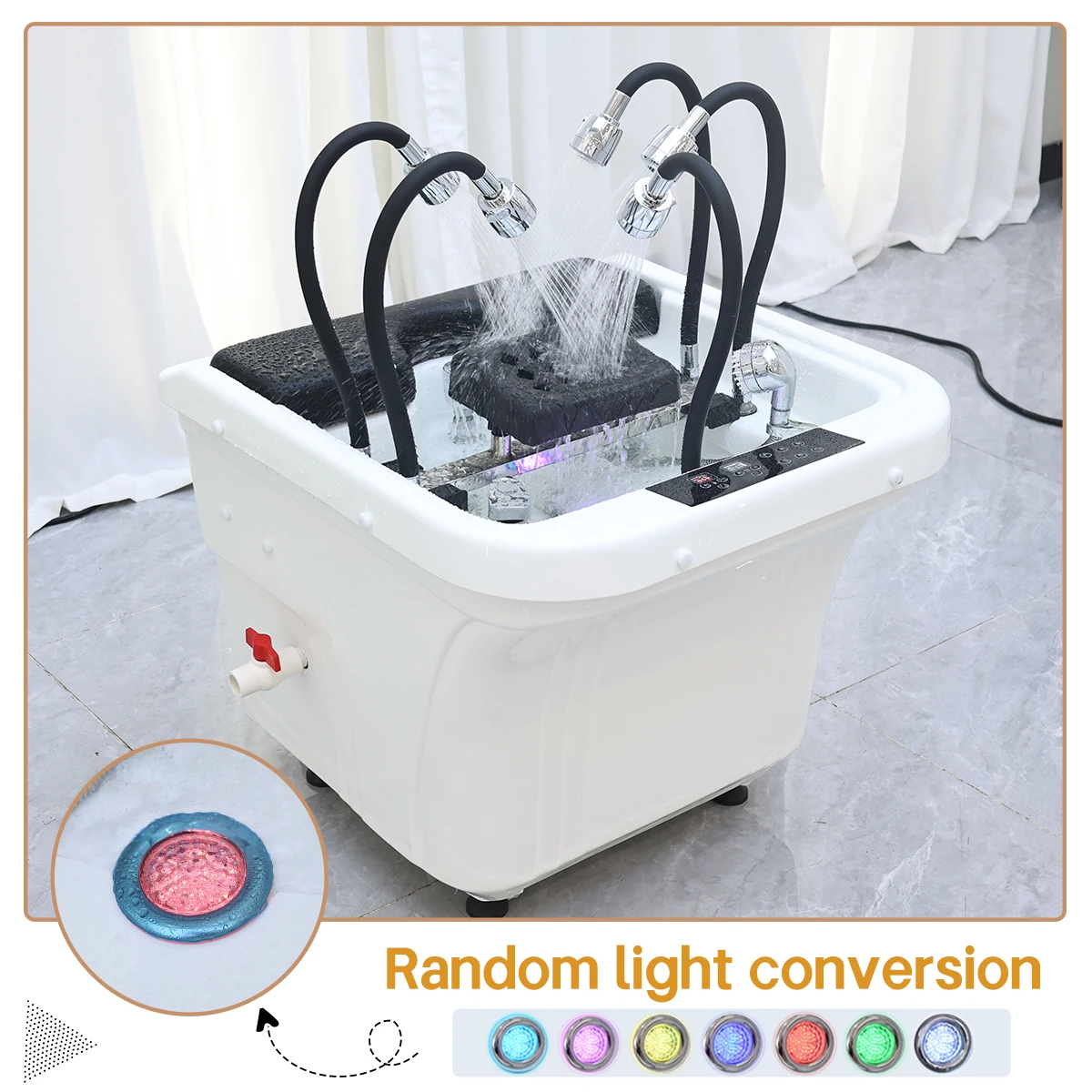Commercial Beauty Spa Salon Furniture Portable Adjustable Height Washing Hair Bowl Shampoo Basin Sink for Head Spa Chair
Commercial Beauty Spa Salon Furniture Portable Adjustable Height Washing Hair Bowl Shampoo Basin Sink for Head Spa Chair