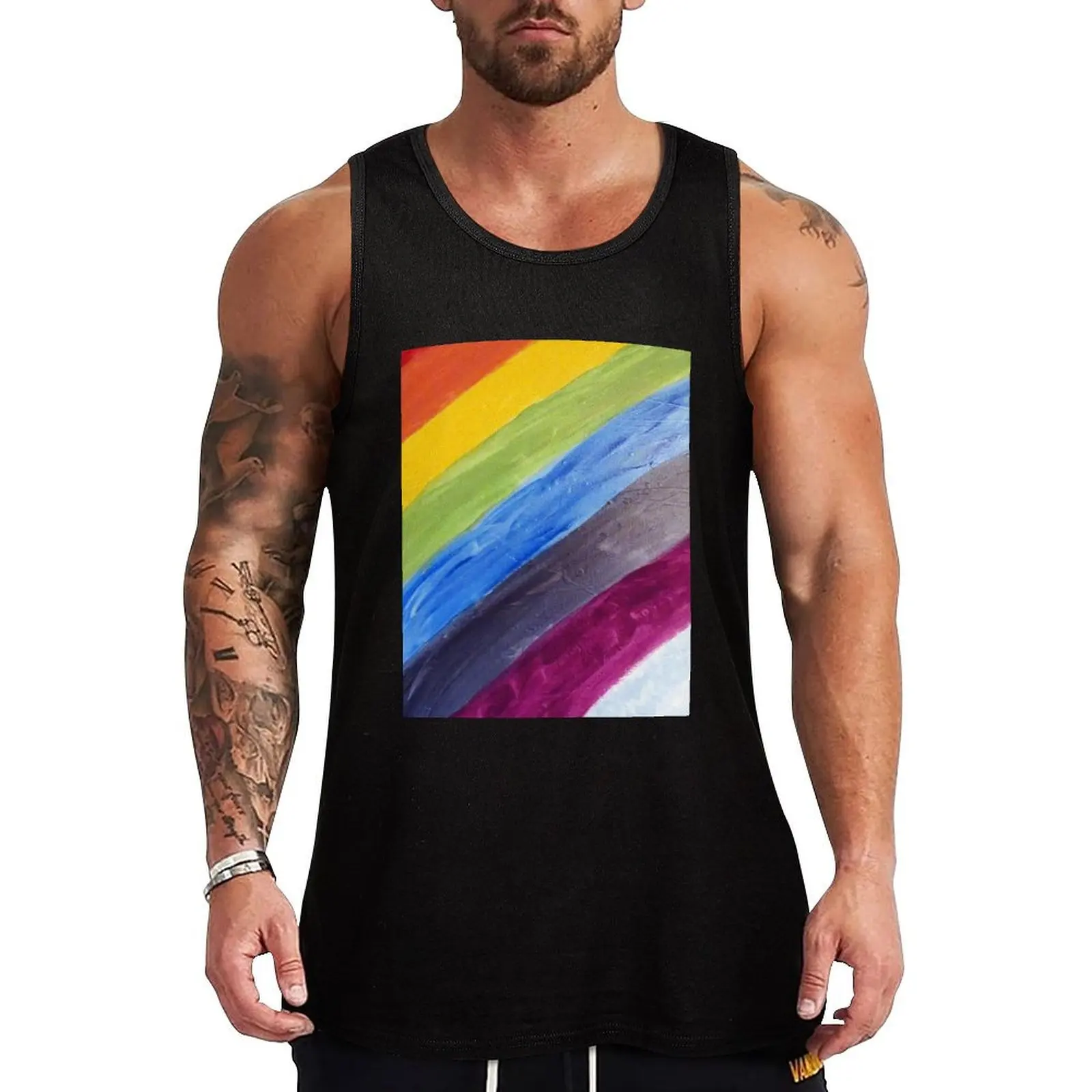 Rainbow painting gay pride Tank Top Moisture Wicking Sports Tank Top Running Workout Shirt
Rainbow painting gay pride Tank Top Moisture Wicking Sports Tank Top Running Workout Shirt