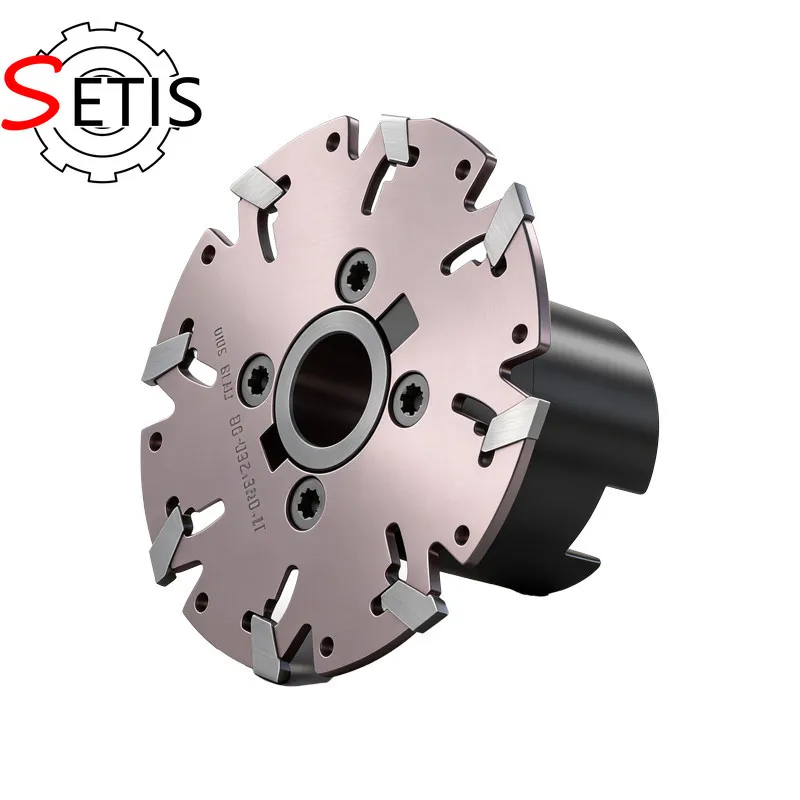 SETIS CNC saw-type milling cutter body compatible with ISCAR GFN 2mm/3mm thin indexable inserts for three-sided slot milling.
SETIS CNC saw-type milling cutter body compatible with ISCAR GFN 2mm/3mm thin indexable inserts for three-sided slot milling.