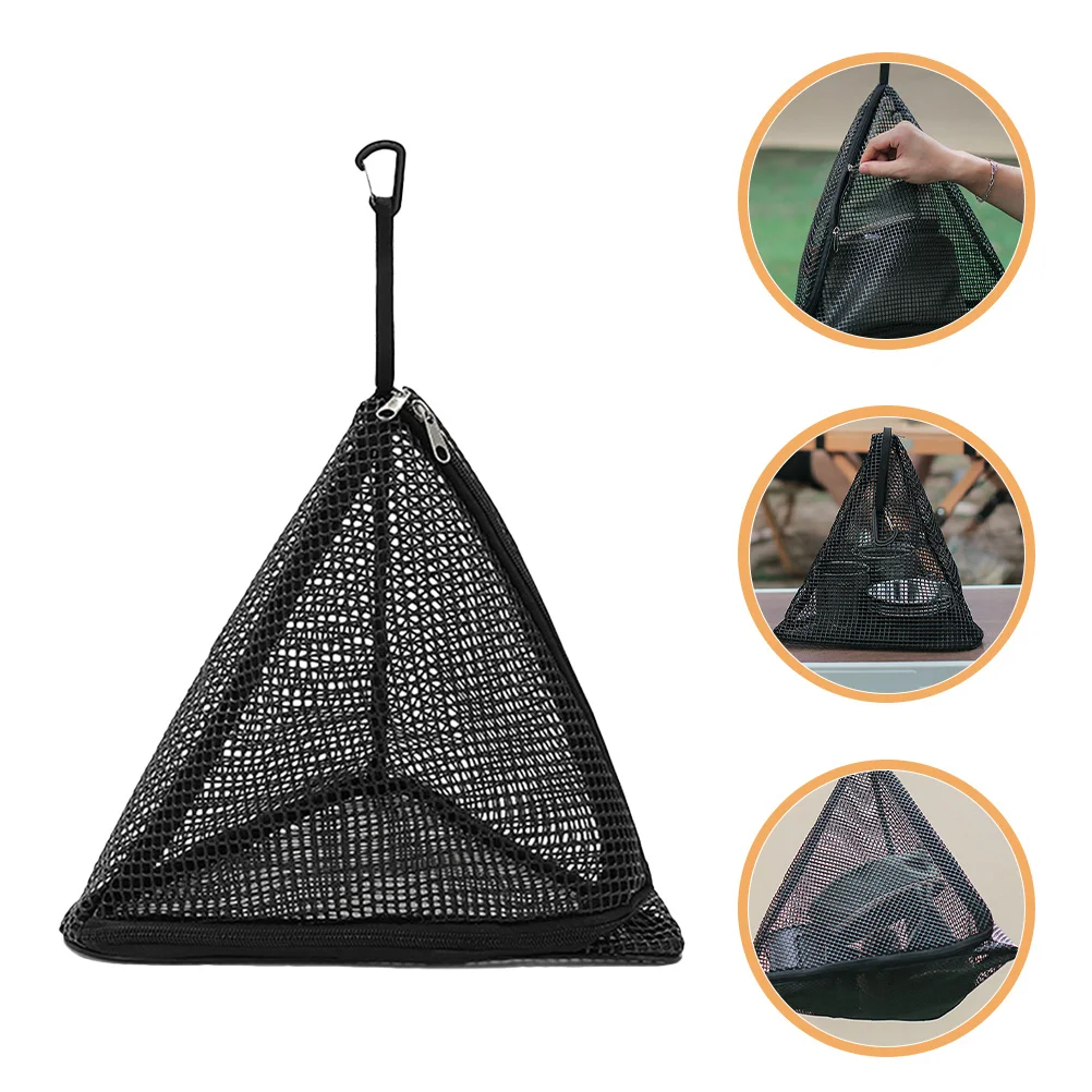Black Foldable Triangle Shape Outdoor PVC Food Organizer Hanging Drainable Mesh Bag Breathable Storage for Camping Hiking
Black Foldable Triangle Shape Outdoor PVC Food Organizer Hanging Drainable Mesh Bag Breathable Storage for Camping Hiking
