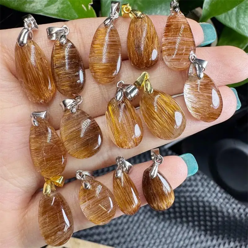 S925 Natural Copper Rutilated Quartz Teardrop Pendant Healing Fengshui Stone Home Room Decoration Exquisite Gift 1PCS 28MM
S925 Natural Copper Rutilated Quartz Teardrop Pendant Healing Fengshui Stone Home Room Decoration Exquisite Gift 1PCS 28MM